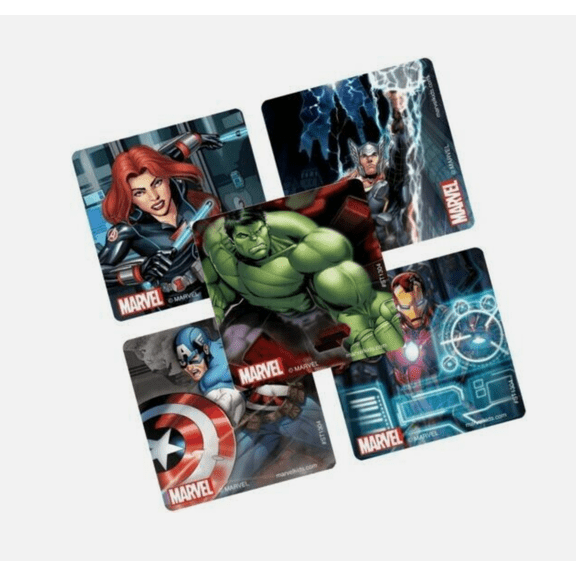 SmileMakers Avengers Classic Stickers - Prizes and Giveaways - 100 per Pack