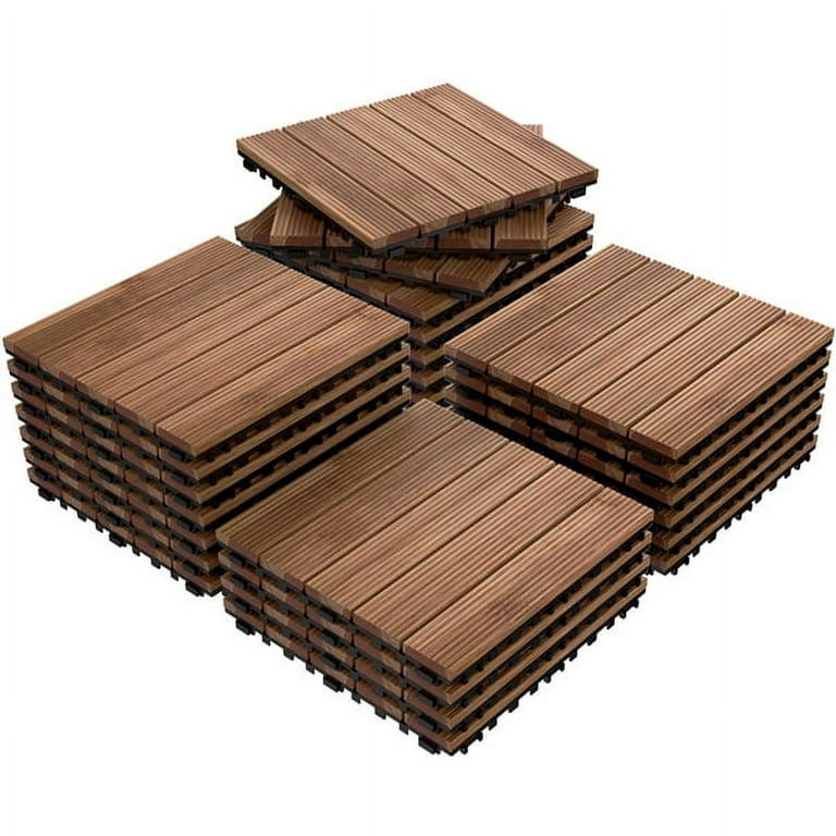 27pcs Patio Pavers Wood Flooring Tiles,Interlocking Wood Tiles Indoor & Outdoor,12 x 12 27pcs Patio Pavers Wood Flooring Tiles,Interlocking Wood Tiles Indoor & Outdoor,12 x 12