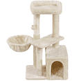 thumbnail image 1 of Alden Design 34.5" H Cat Tree Tower with Condo and Perches, Beige, 1 of 7