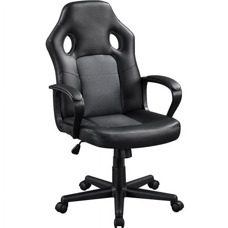 SmileMart Ergonomic Swivel Gaming Chair Gray Walmart
