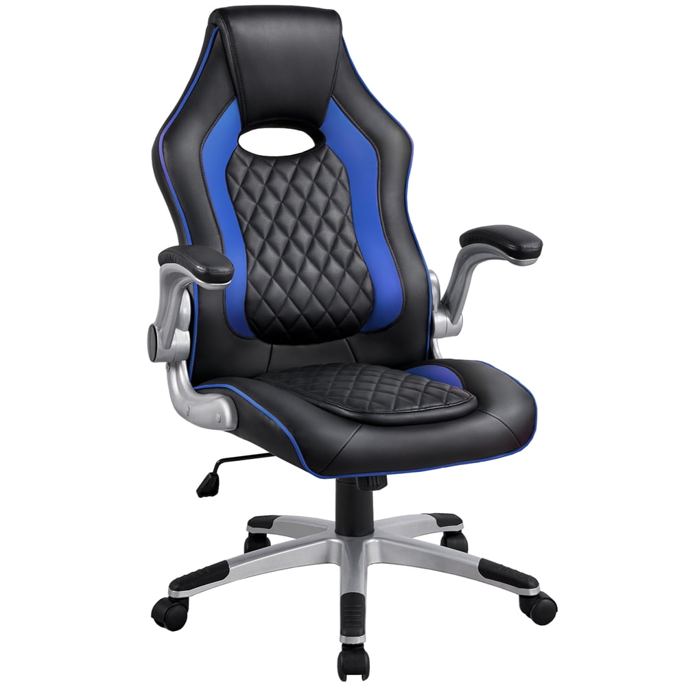 SmileMart Adjustable Ergonomic Swivel Gaming Chair with Footrest