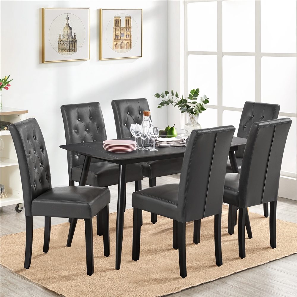 Faux Leather Dining Room Chairs