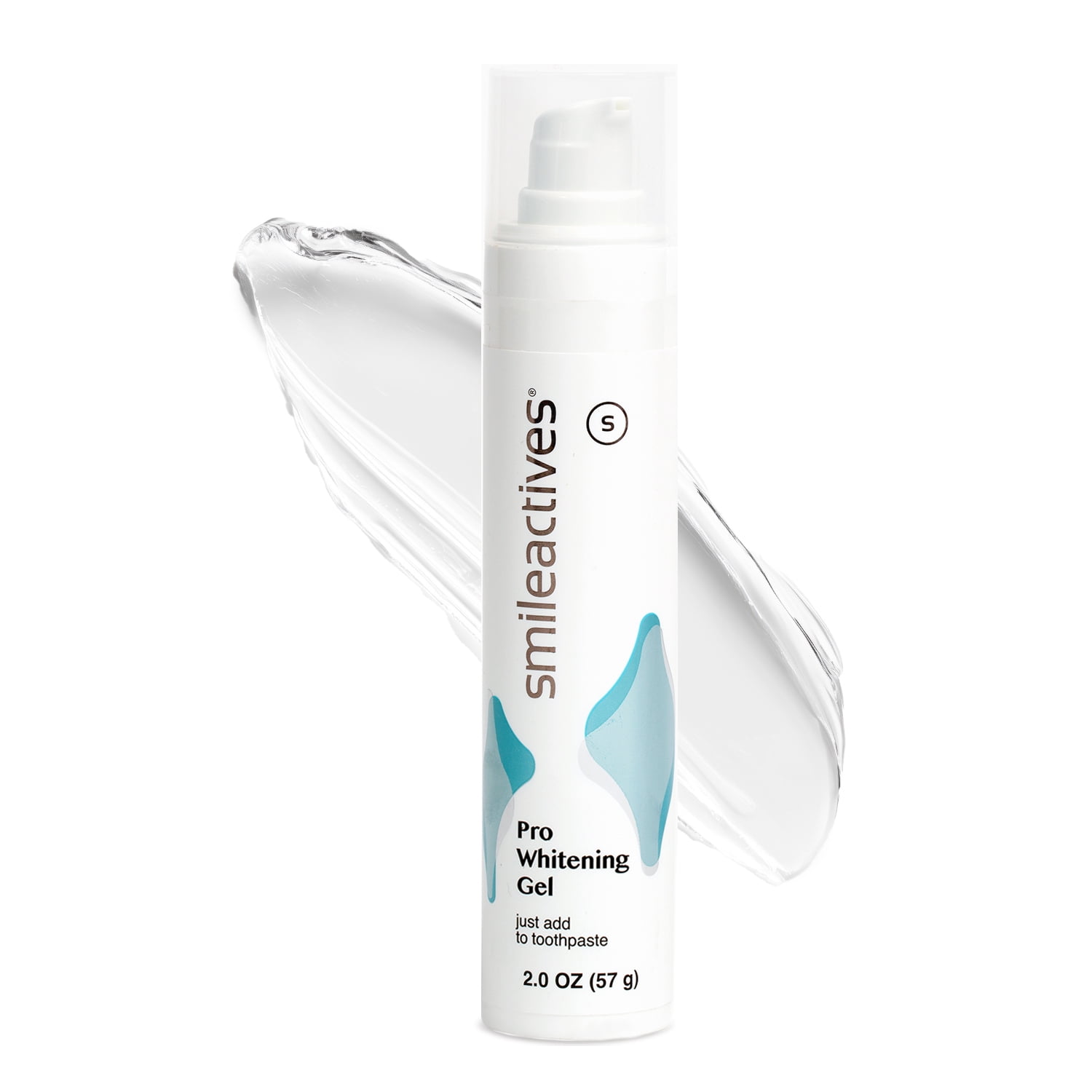 Smileactives Dentist-Quality Pro Whitening Gel with Hydrogen Peroxide for White Teeth, 2 oz