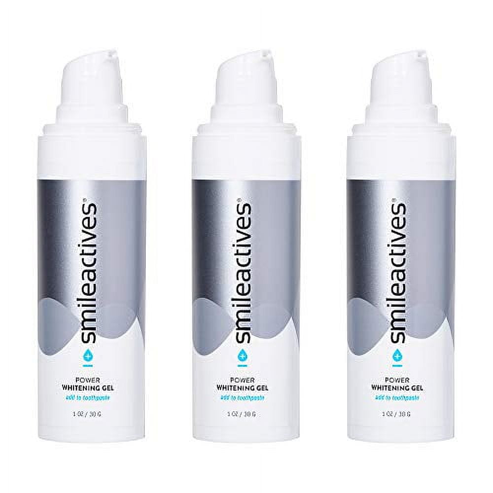 Smileactives Teeth Whitening Products- Power Tooth Whitening Gel, Easy to use Teeth Whitener Gel for White Teeth and Brighter Smile Pack of Three (3) 1 Ounce