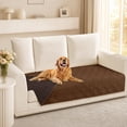 thumbnail image 1 of Smilebee Waterproof Sofa Cover for Dogs Pets, Reversible Couch Cover Machine Washable, Furniture Protector Slipcover for Kids, 30x70 Inch, Brown & Chocolate, 1 of 7