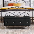 thumbnail image 1 of Smilegend Velvet Upholstered Storage Ottoman Bench with Flip Top and Metal Leg, Multi-Purpose Furniture, Stylish and Functional Design with Ample Storage Spac, 1 of 1