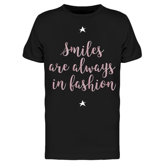 Smiles Always In Fashion Stars T-Shirt Men -Image by Shutterstock, Male Small