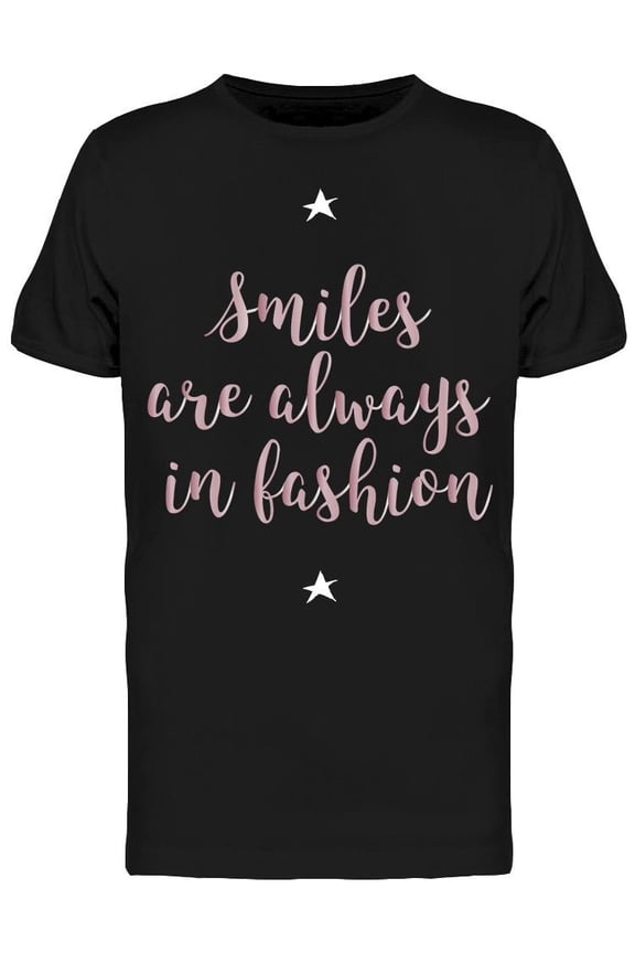 Smiles Always In Fashion Stars T-Shirt Men -Image by Shutterstock, Male Small