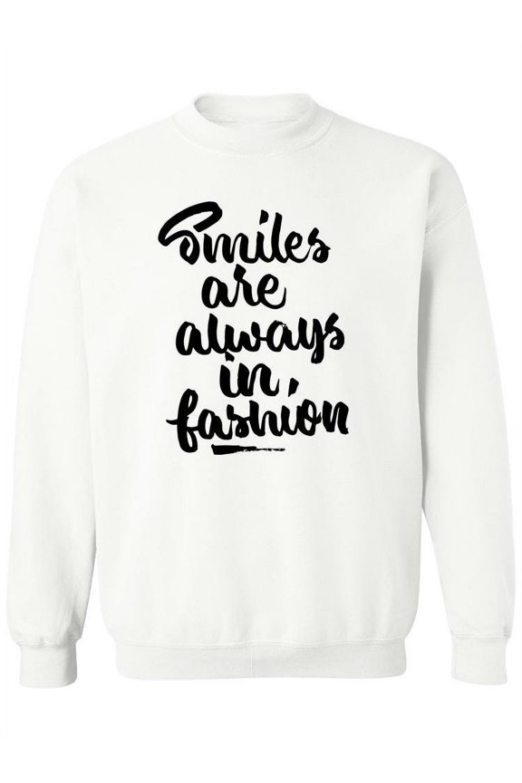 Smiles Are Always In Fashion . Sweatshirt Women -Image by Shutterstock, Female Medium