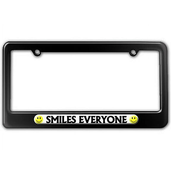 Smiles Everyone - Funny License Plate Frame