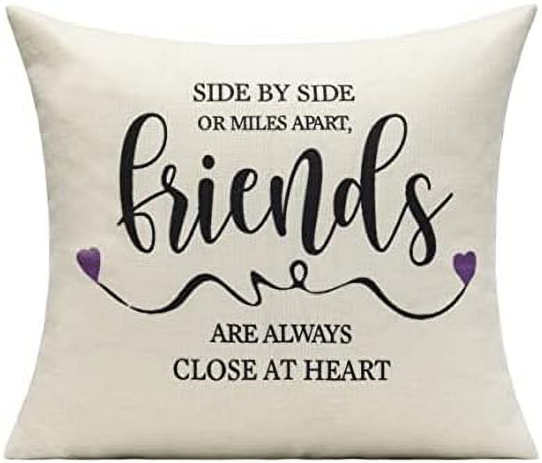 Smiles Friendship Gifts Cute Throw Pillow Covers Decorative Friend ...