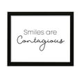 thumbnail image 1 of Smiles are contagious, 5 x 7 Black FRAMED Print Wall Art, 1 of 3