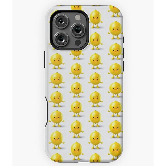 Smiley Citron Fruit Lemon Design Phone Case for iPhone 16 15 14 13 12 11 Pro Max