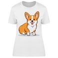 thumbnail image 1 of Smiley Corgi T-Shirt Women -Image by Shutterstock, Female XX-Large, 1 of 2