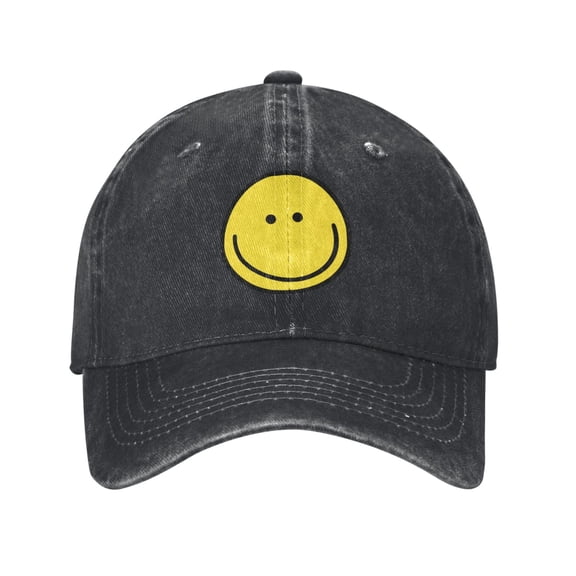Smiley Face Baseball Cap Men'S Women'S Fashion Hat Vintage Adjustable Unisex Casquette
