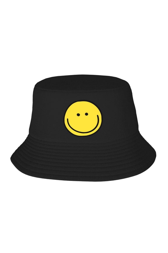 Smiley Face Bucket Hat For Womens And Mens Outdoor Beach Fisherman Hat Sun Hat