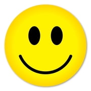 Smiley Face Magnet 5.75" Circle, Happy Face Magnets for Cars, UV Protected 30 Mil Thick Circle Car Magnets, Yellow Smiling Fridge Magnet, Face Magnet by Magnet America