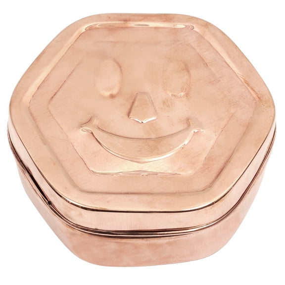 Smiley Face Copper Box