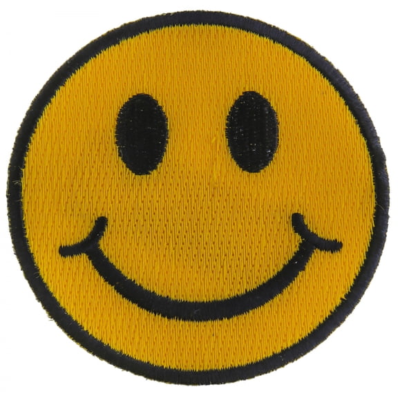 Smiley Face Funny Iron on Patch