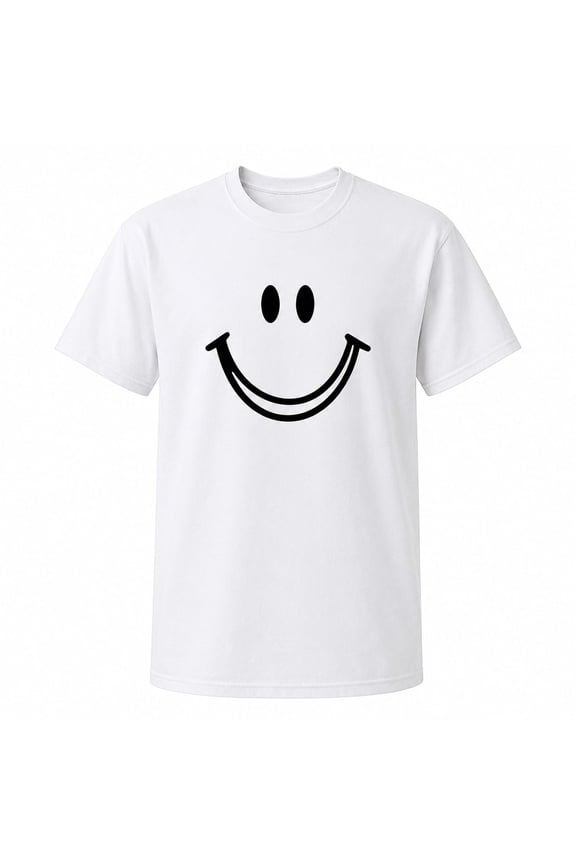 Smiley Face Graphic Tee | Unisex Classic Fit Crew Neck Short Sleeve T-Shirt | S–4XL
