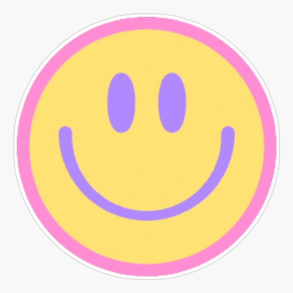 Smiley Face Happy Emoji Vinyl Decal Sticker