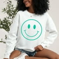 thumbnail image 1 of Smiley Face Outline Puff Print | Sweatshirt, 1 of 7