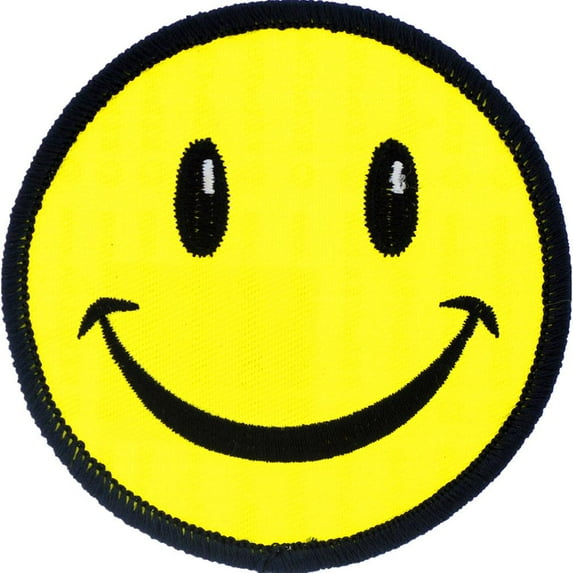 Smiley Face Patch 3"