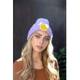 thumbnail image 1 of Ribbed Beanie Happy, 1 of 11
