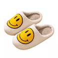 thumbnail image 1 of Smiley Face Slippers (Unisex), Slip Resistant, Slide-On House Shoes, Yellow Original (US Womens 7 / Mens 5.5), 1 of 9