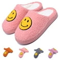 thumbnail image 1 of Smiley Face Slippers for Kids/Children, Anti-Slip Soft Plush Comfy Indoor Slippers, 1 of 5