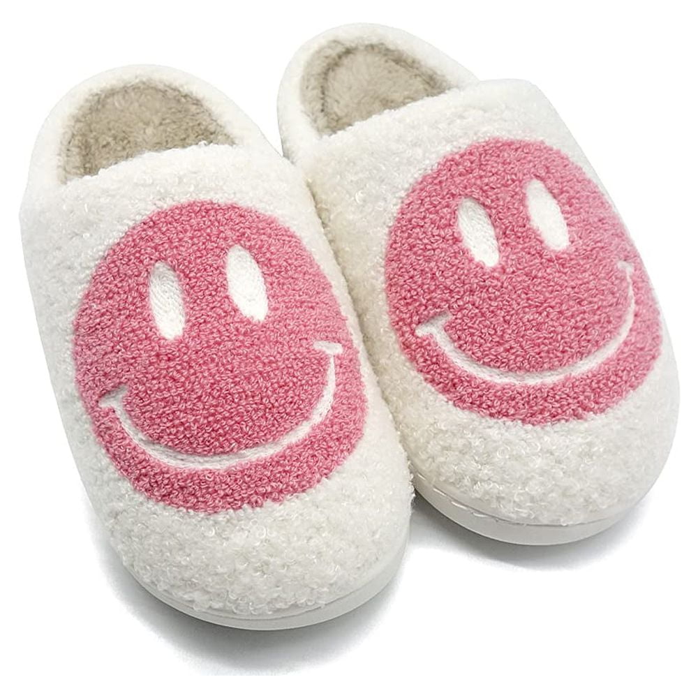 Smiley-Face-Slippers-for-Women