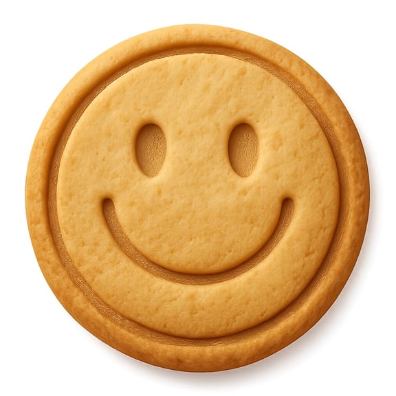 Smiley Face Sticker Cookie Cutter & Stamp, Fondant & Clay - 4x4