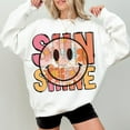 thumbnail image 1 of Smiley Face Sunshine Summer Sweatshirt, Retro Summer Pullover, Bright Sunshine Sweater, Happy Summer Top, Cute Warm Weather Shirt, 1 of 5