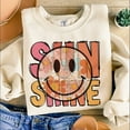 thumbnail image 1 of Smiley Face Sunshine Summer Sweatshirt, Retro Summer Sweatshirt, Sunshine Graphic Sweatshirt, Positive Summer Vibes Sweatshirt, 1 of 5