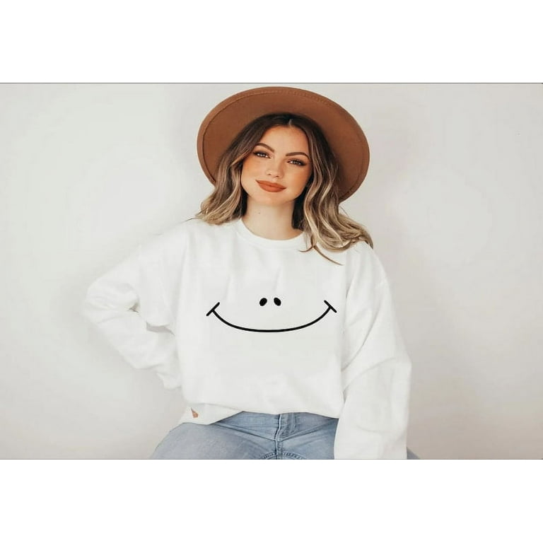Smiley face sweater top