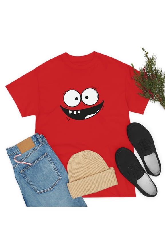 Smiley Face Unisex Heavy Cotton Tee