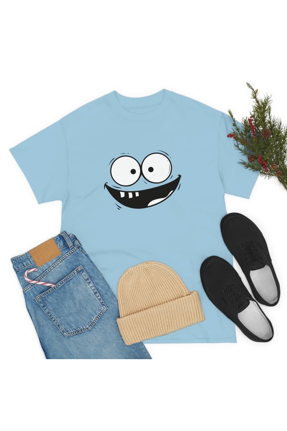 Smiley Face Unisex Heavy Cotton Tee