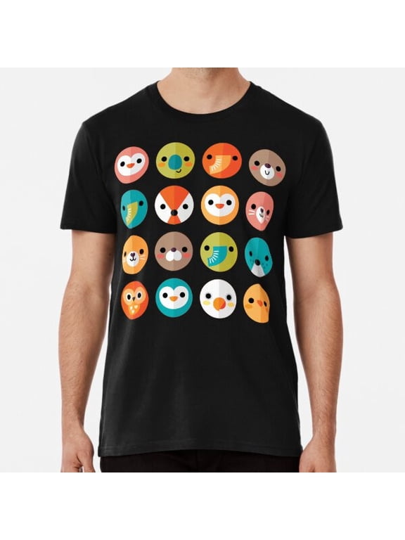 Smiley Faces Cute Animal Faces Shirt S to 3XL Made in the AU/USA Shirt