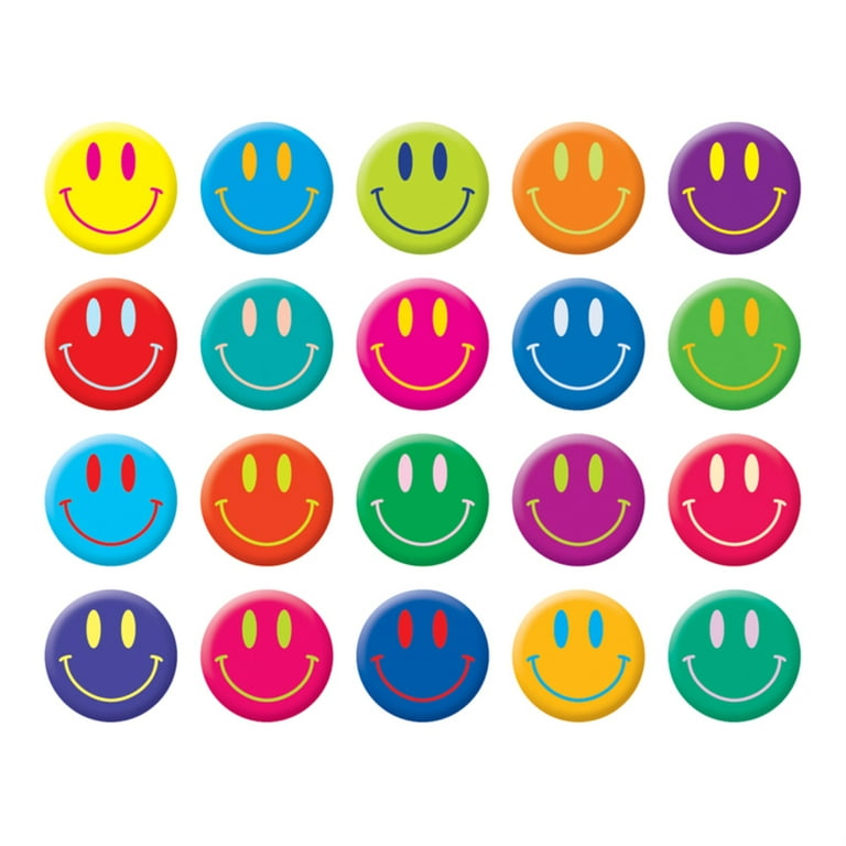 Smiley Faces Stickers, Pack of 200 | Bundle of 5
