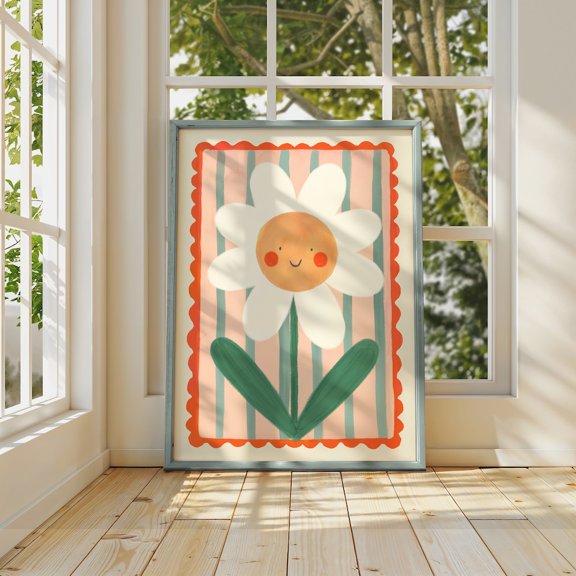 Smiley Flower Colour Pop Poster