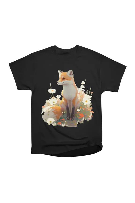 Smiley Fox T-Shirt Tee Gift For Him Merch For Her Apparel For Friend