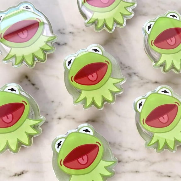 Smiley Frog Magnetic Grip Adorable Funny Frog Face Aesthetic