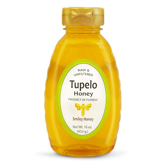 Smiley Honey - 100% OKA4 Tupelo Honey Raw and Unfiltered (16 oz)