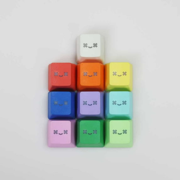 Smiley Keycap - Translucent Doubleshot PBT - R4 OEM Profile