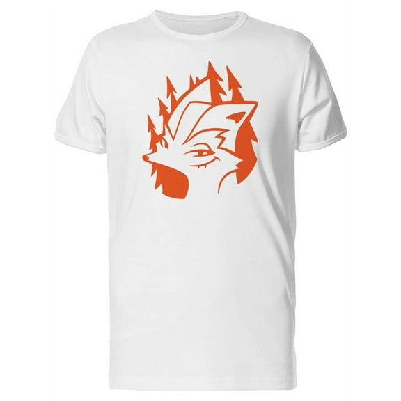 Smiley Red Fox In The Forest T-Shirt Men -Image by Shutterstock, Male XX-Large