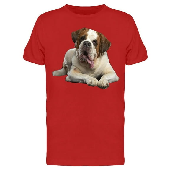 Smiley Saint Bernard T-Shirt Men -Image by Shutterstock, Male x-Large