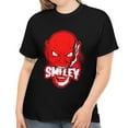 thumbnail image 1 of Smiley Skull Plus Size Halloween Shirts for Women Skeleton Halloween Costumes for Plus Size Women, 1 of 7
