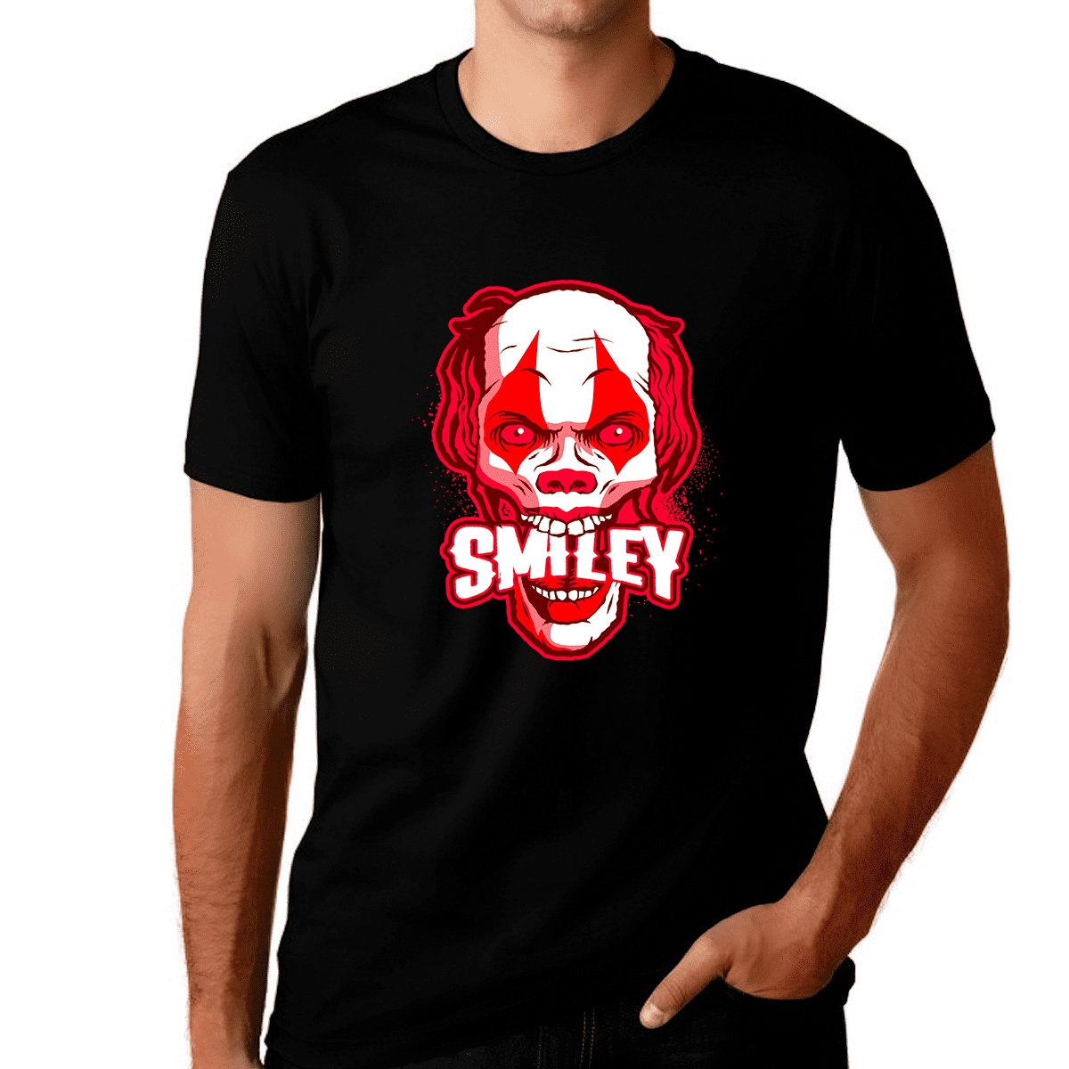 Smiley Skull Shirt Halloween Tshirt Men Halloween T Shirts for Men