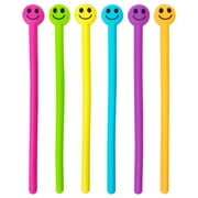Multicolor Smiley Stretch Fidgets, 6 Count, by Way To Celebrate