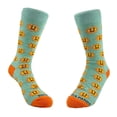 thumbnail image 1 of Smiley Sun Face Patterned Sock Panda (Adult Small - Shoe Sizes 2-5), 1 of 4